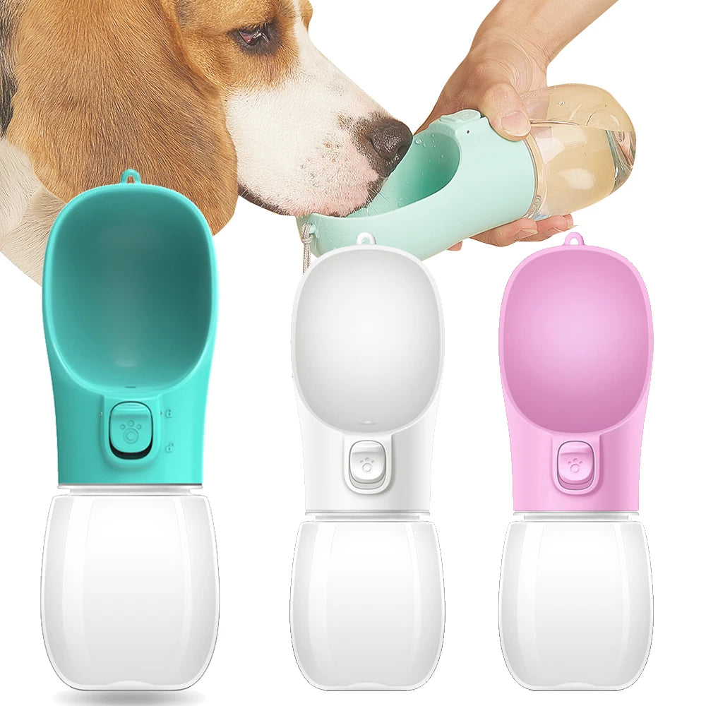 Gourde Portable pour Chiens et Chats Anti-Fuite pour Promenades et Voyages